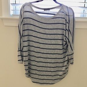 3/4 Sleeve Grey/Black Top